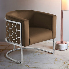 Luxury Royal Living Room Chair With silver stand