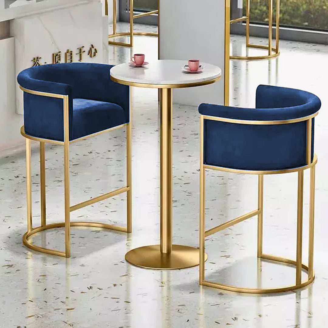 Luxury Space Saver Dining Table & Chairs- 3 Pcs (Navy Blue)