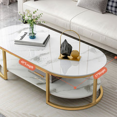 Luxury Oval Center Table