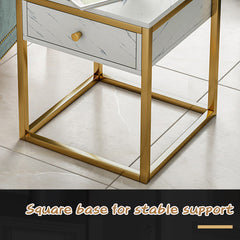 Luxury Bedroom Nightstand Side Table with Drawer