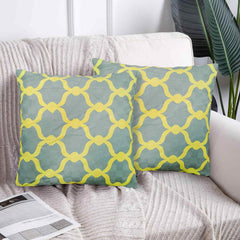 Pack of 2 printed cushion covers