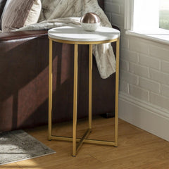 Round Marble Sheet Coffee Side Table