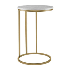 Elegant Round Marble Sheet Side Table