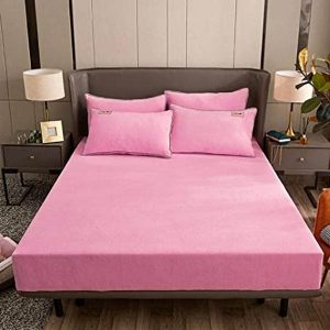 Velvet Fitted Sheet - Pink