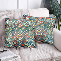 Pack of 2 printed cushion covers