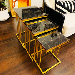 Luxury Wooden Nesting Tables (Set of 3)
