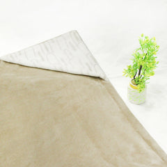 reversible printed Baby Fleece Swaddle - Beige