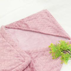 reversible Baby Fleece Swaddle - pink