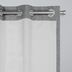 Texture Design Curtains - Pair Light Grey