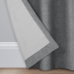 Texture Design Curtains - Pair Light Grey