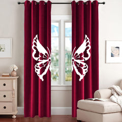 Luxury Butterfly Splendid Velvet Curtains