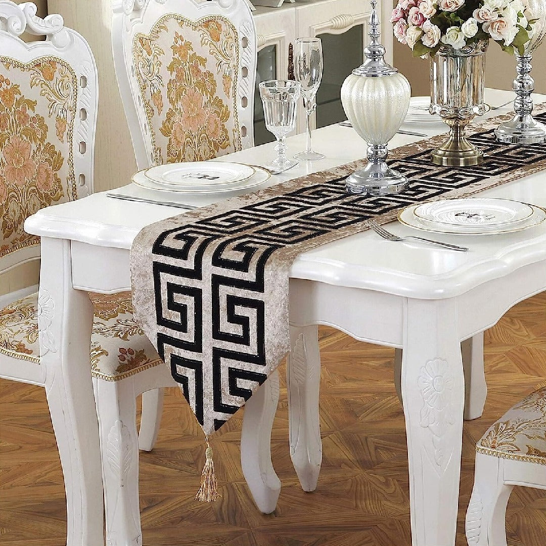 Luxury Double Versace Velvet Table Runner