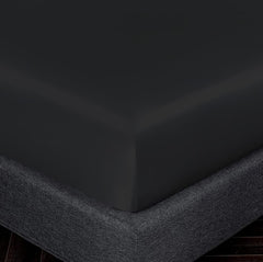 Silk Fitted Sheet - Black