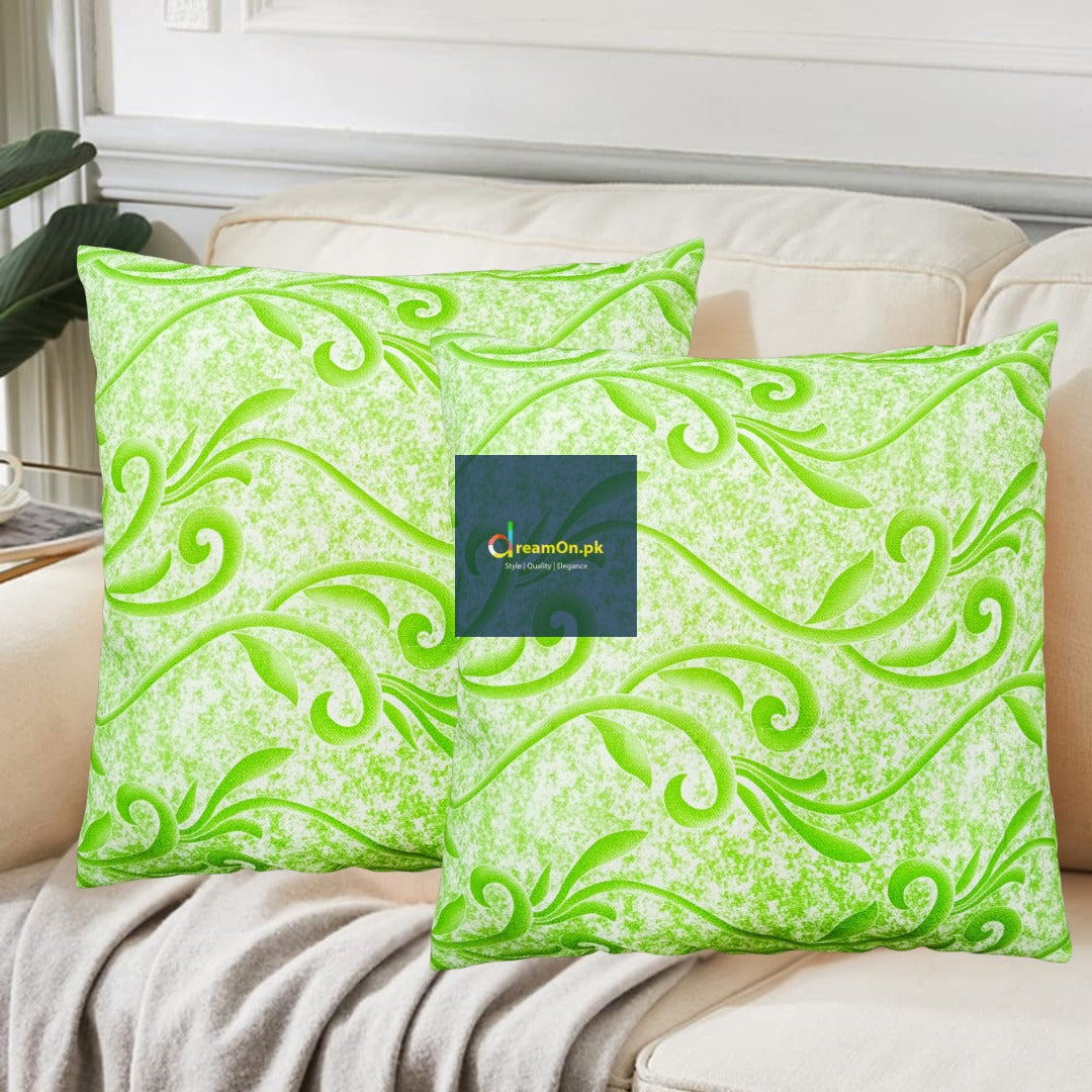 Pack of 2 jacquard printed cushion covers