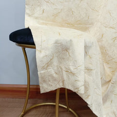 Luxury Sprinkle Design Velvet Curtain - Cream