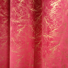 Luxury Sprinkle Design Velvet Curtain - Red