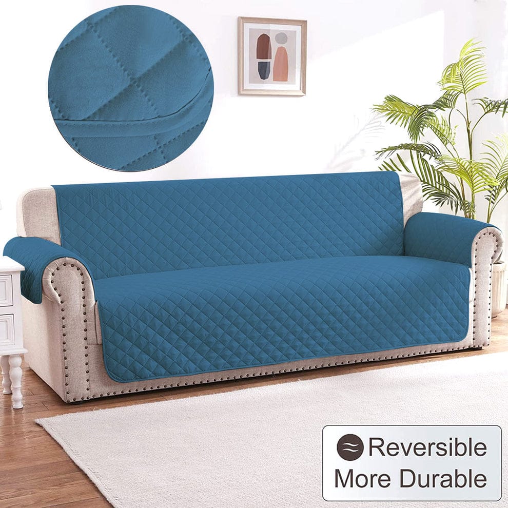 Quilted Sofa covers Non-slip _ Teal