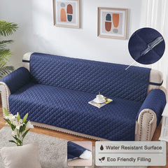 Quilted Sofa covers Non-slip _ Blue