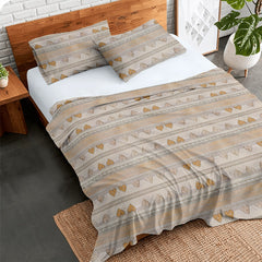 3 piece bedsheet Lace Heart _ PB0012