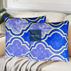 Pack of 2 jacquard printed cushion covers