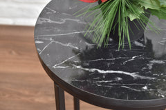 Black Marble Sheet Coffee Side Table