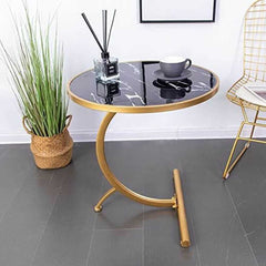 Round Wood & Steel Table ( Coffee Table)