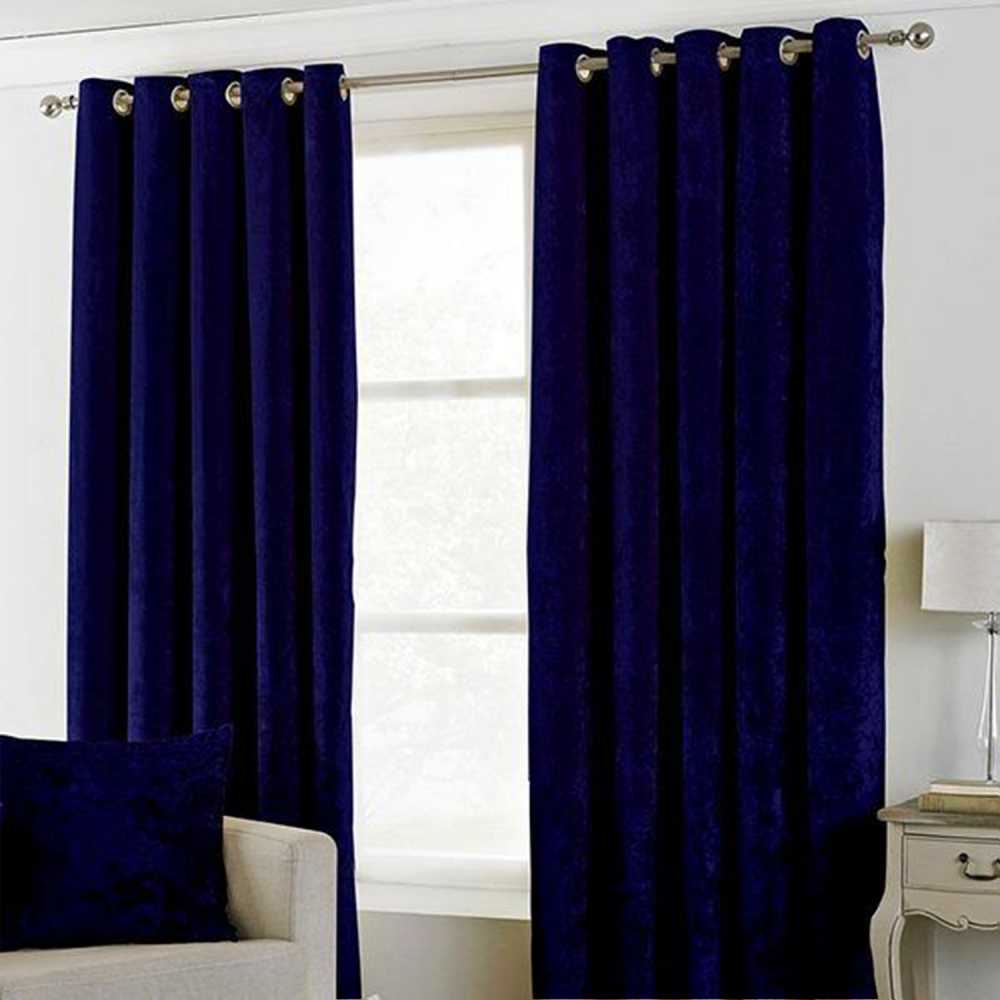 Luxury Plain Velvet Curtain - Online Curtain in Pakistan - Curtain