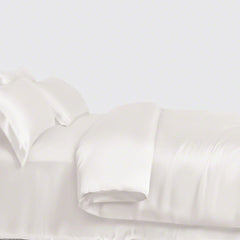6 Pcs Luxury Silk Duvet Set - White