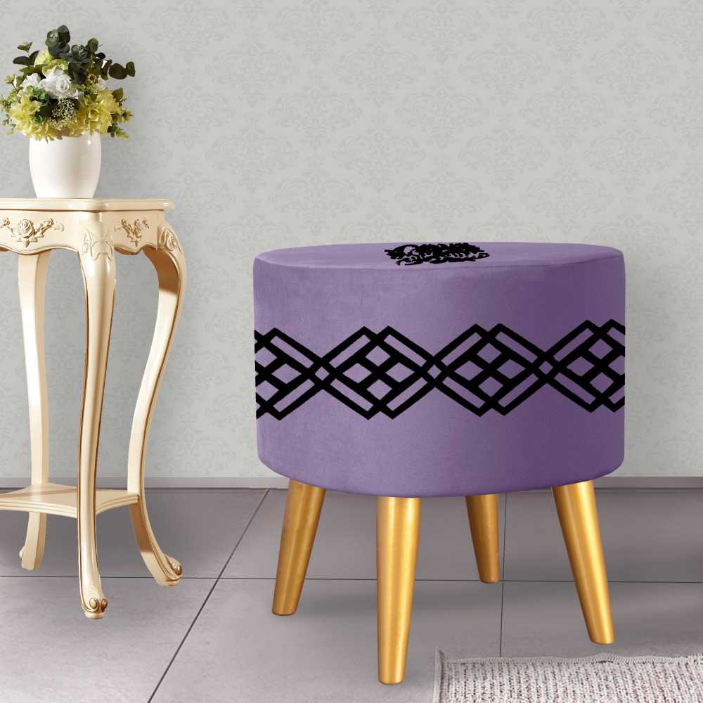 Dressing Table Wooden Stool, 1 Seater Wooden Stool