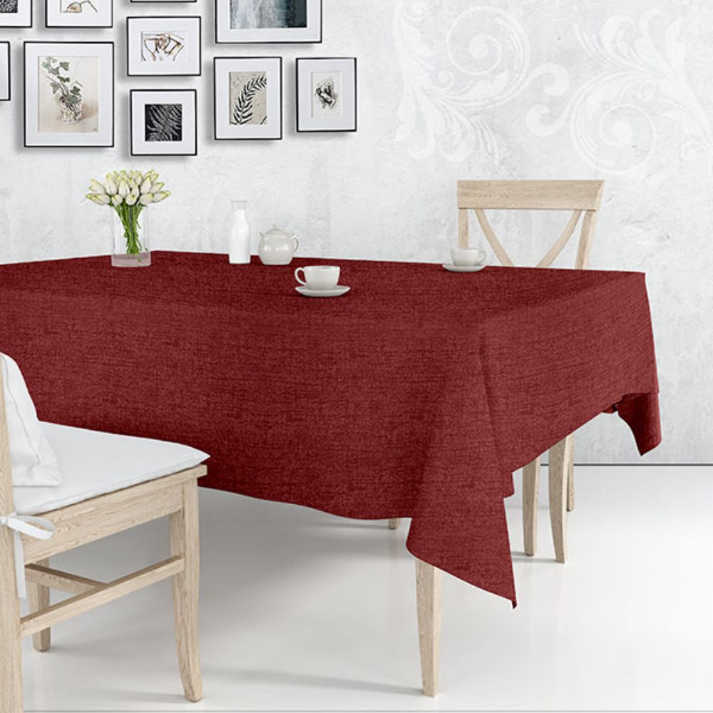Texture Table Cover Maroon