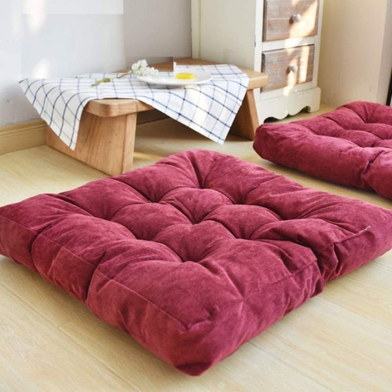 Pack of 2 Square Floor Cushion