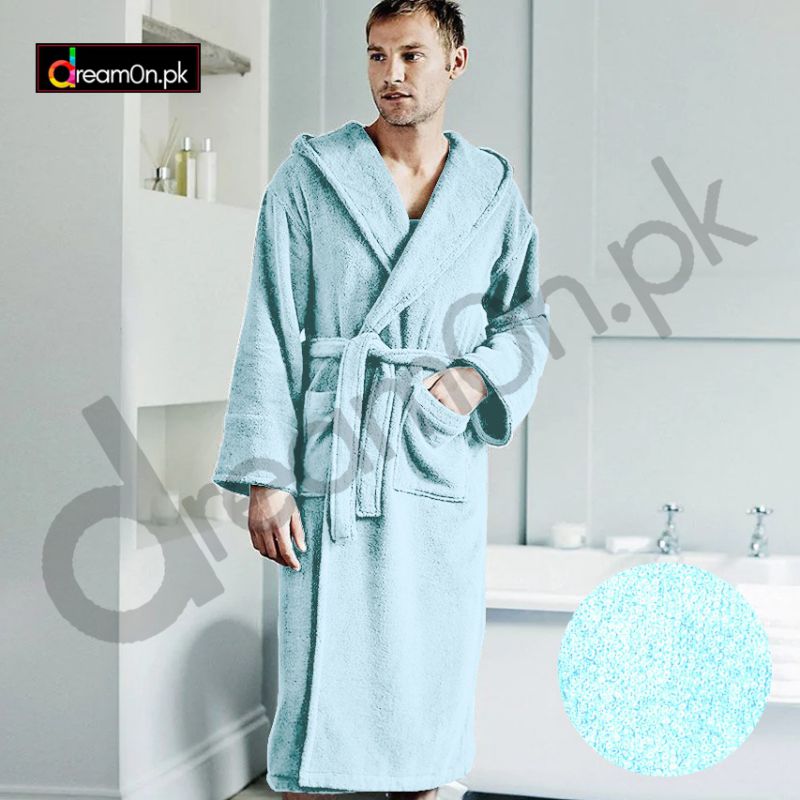 Luxury Bath Robe - Sky Blue