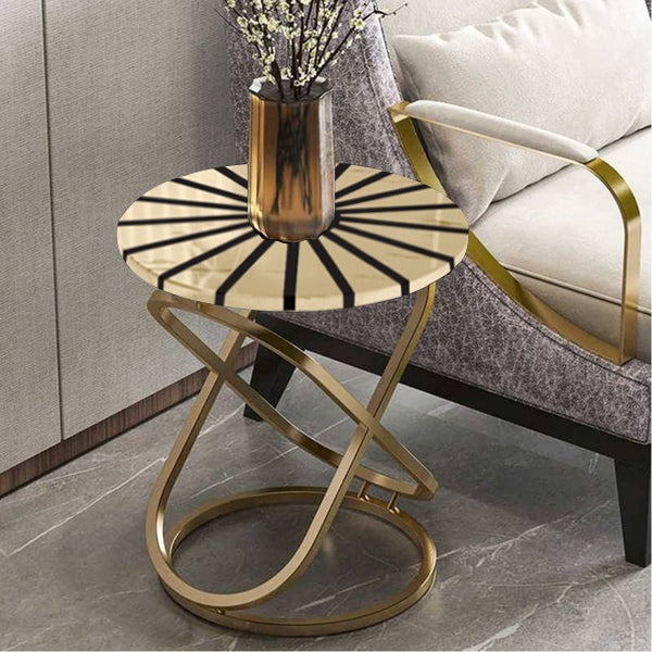 Marble Nesting Side Table Gold