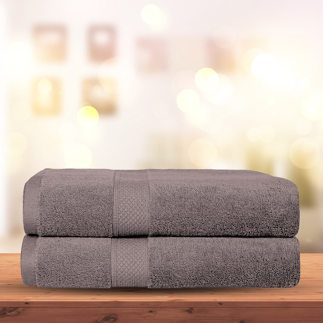 2 PCs Towel Pack - Light Grey