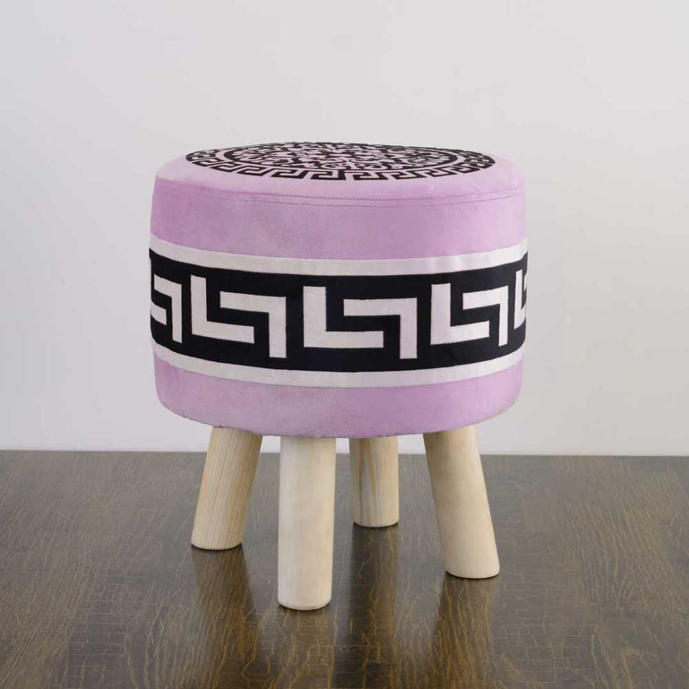 Dressing table stool, footrest wooden stool