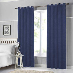 Texture Curtains - Pair (Blue)