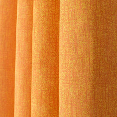 Texture Curtains - Pair (Orange) - Dreamon.pk.
