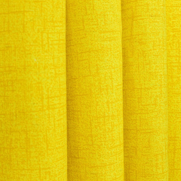 Texture Design Curtains - Pair (Yellow) - Dreamon.pk.
